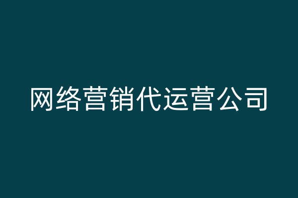 网络营销代运营公司