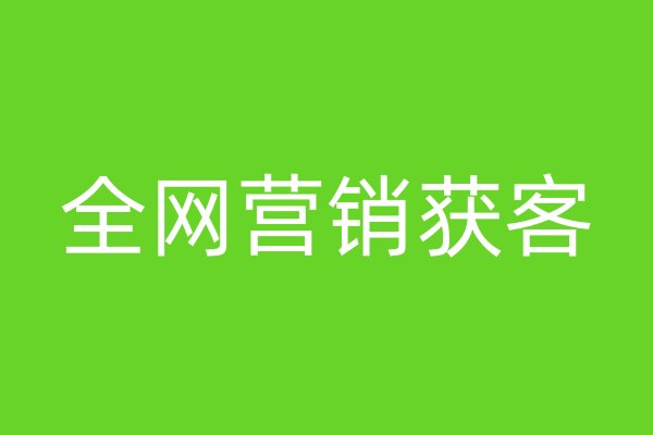 全网营销获客