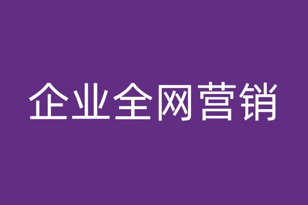 企业全网营销